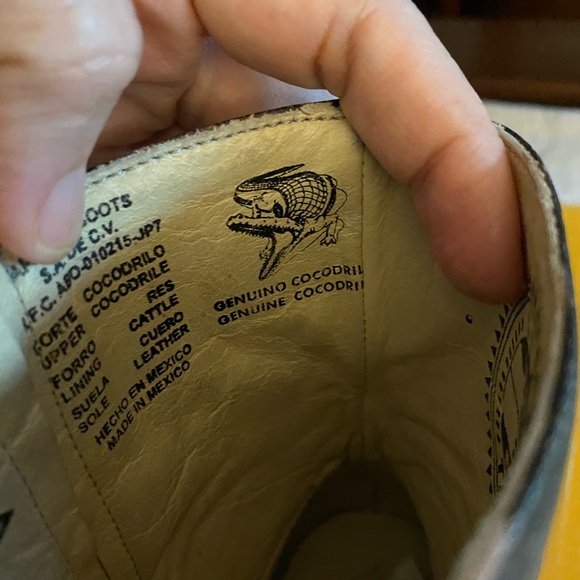 Genuine exotic crocodile women’s cowboy western vaquero boots pink brown 6 1/2 7 - Picture 4 of 8